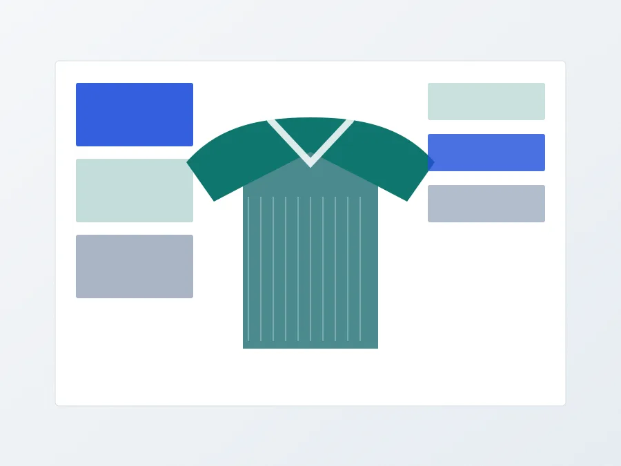 Performance golf polo and lightweight layer arranged on a clean surface
